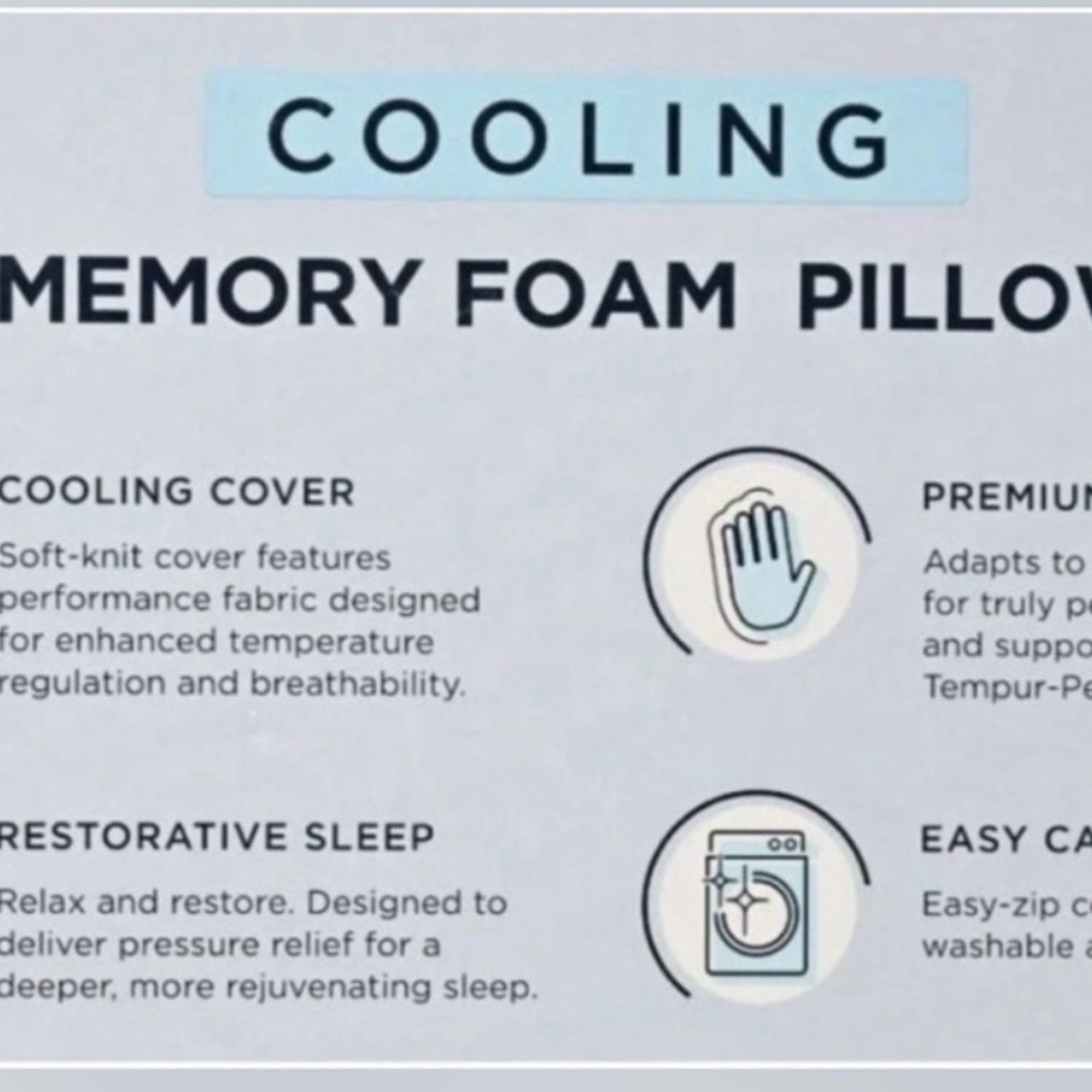 Serenity Cooling Memory Foam Pillow - Picture 4 of 5